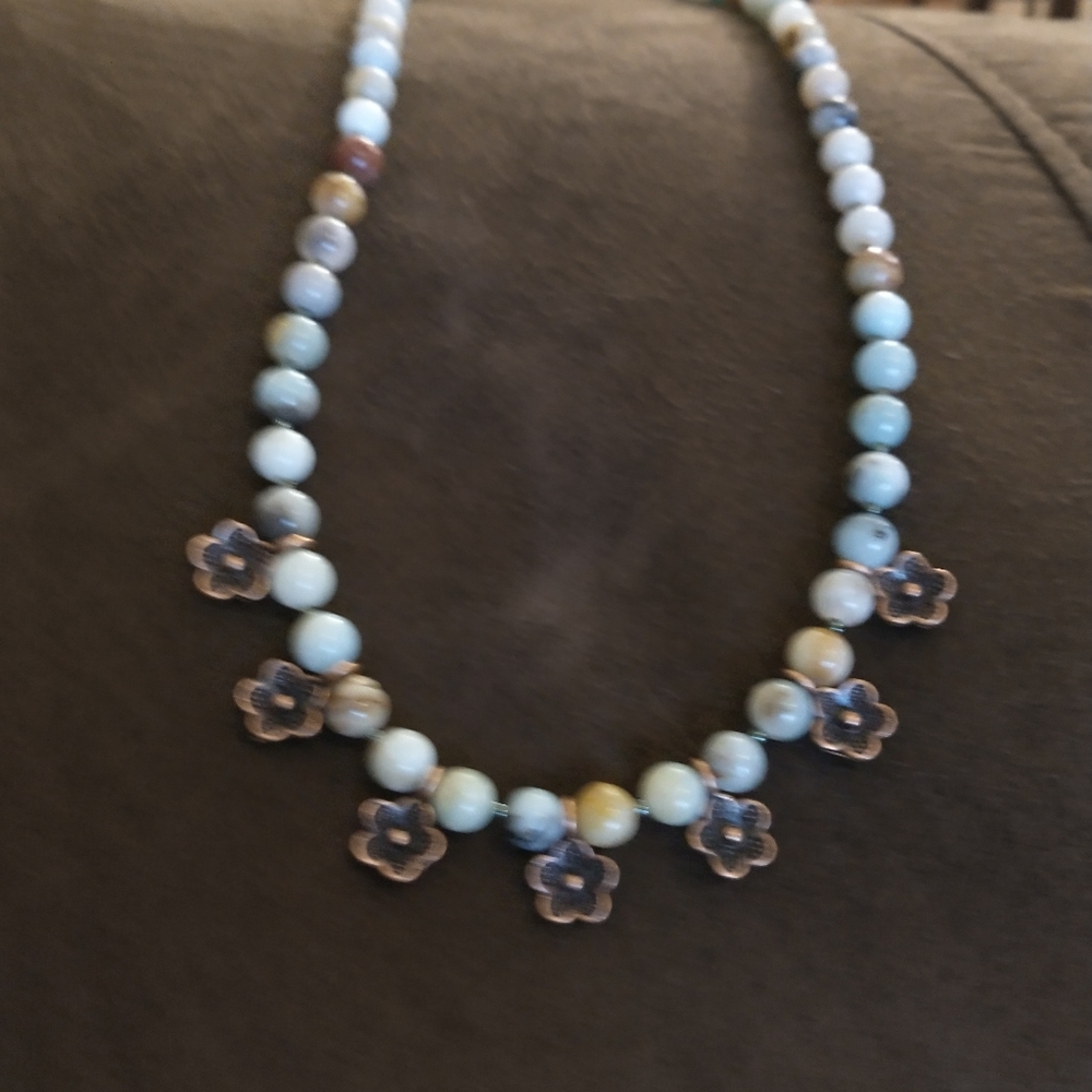 Amazonite necklace - Picture 9 of 10